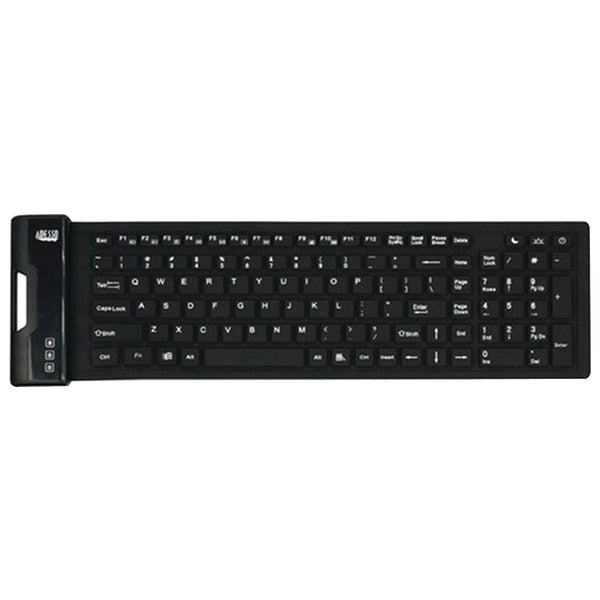 Adesso(R) AKB-222UB SlimTouch(TM) 222 Antimicrobial Waterproof Flex Keyboard