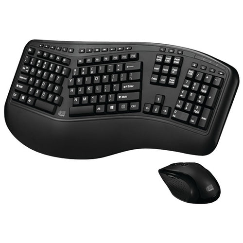 Adesso(R) WKB-1500GB Tru-Form Media(TM) 1500 Wireless Ergonomic Keyboard & Laser Mouse